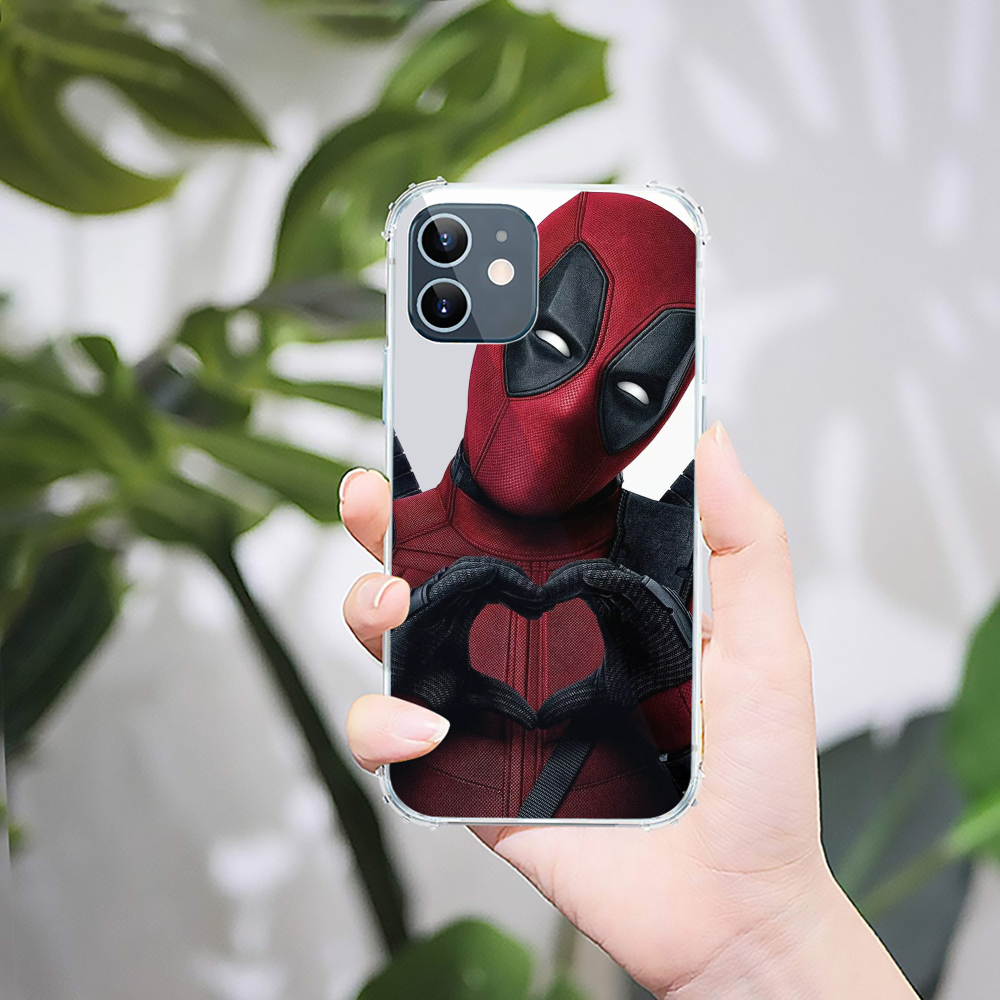 （画像用） Deadpool デッドプール 【iPhone 12シリーズ対応】透明スマホケース（クリアソフトケース）